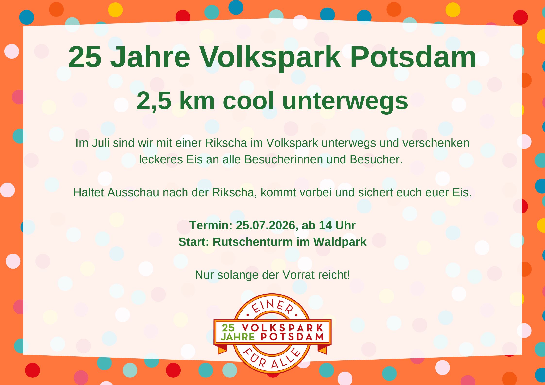 2,5km cool unterwegs