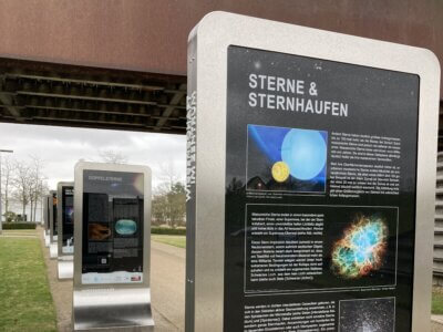 Ausstellungstafeln Beam me up Potsdam