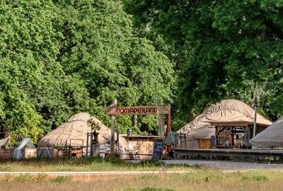 Jurtendorf Nomadenland im Volkspark Potsdam