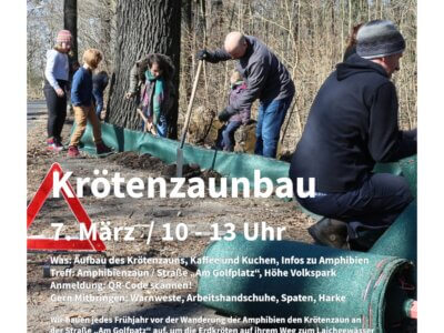 Plakat Krötenzaunbau