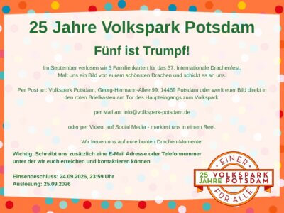 Septemberaktion - Fünf ist Trumpf!