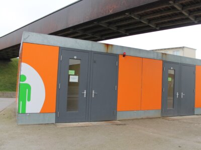 WC Skateanlage im Veranstaltungswall