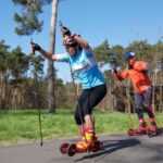 Skike, Skiroller Sportkurs im Volkspark Potsdam