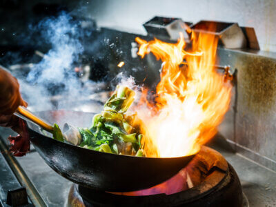 Essen in Wok